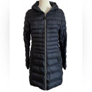 LN, Killtec navy hooded puffer coat, size M
